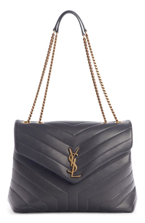 Saint Laurent Medium Loulou Matelassé Leather Shoulder Bag.